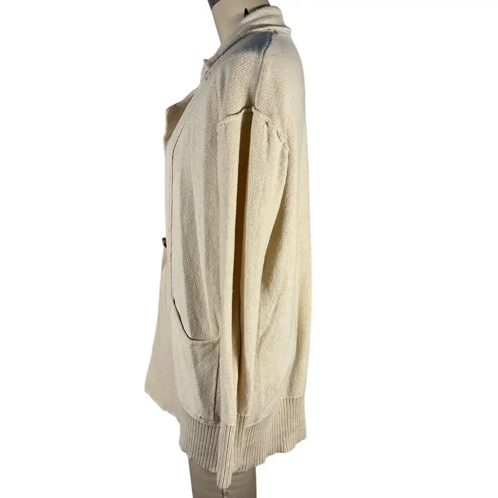 Free People Textured Natural Desert Sweater Blazer Size XS